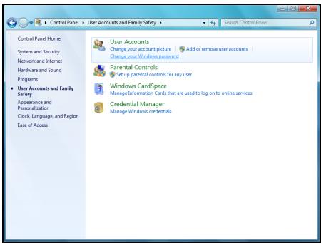 PACKARD BELL IMEDIA XS PT.U54-PV.U54 - Contrôle des comptes d'utilisateurs - 1