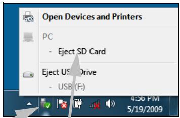 PACKARD BELL IXTREME PT.U20-PV.U20 - Retrait d'une carte d'un lecteur de cartes externe - 1