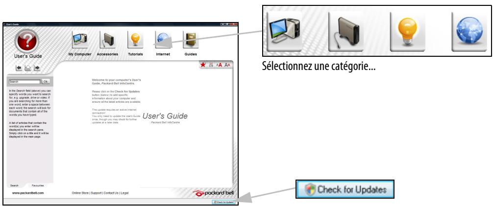 PACKARD BELL IXTREME PT.U20-PV.U20 - Guide de l'utilisateur (InfoCentre de Packard Bell) - 2