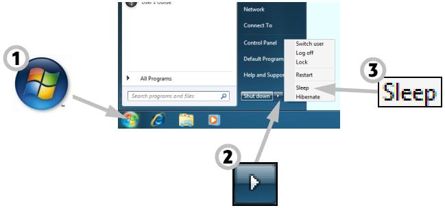 PACKARD BELL IXTREME PT.U5C-PV.U5C - Mise en veille - 1