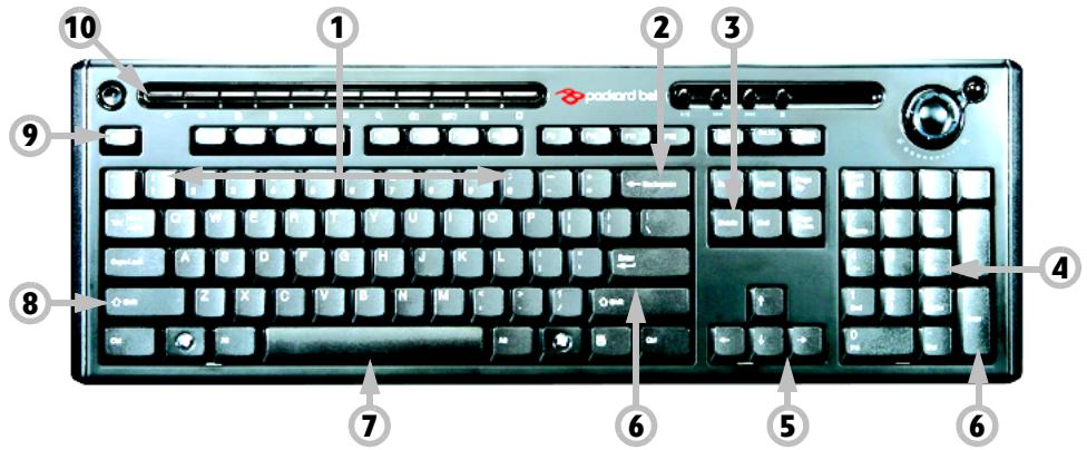 PACKARD BELL IXTREME PT.U6D-PV.U6D - Clavier - 1
