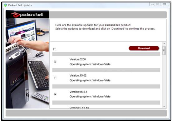 PACKARD BELL ONETWO PW.U6C - Packard Bell Updater - 1