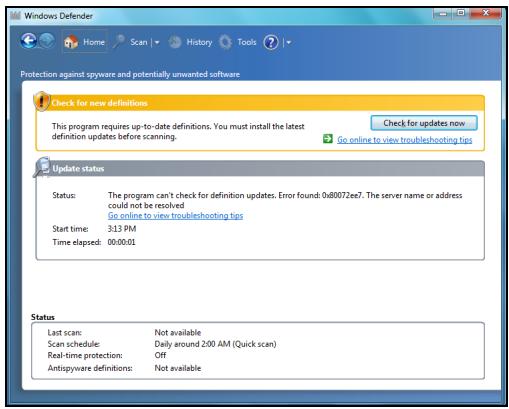 PACKARD BELL ONETWO PW.U6E - Windows Defender - 2