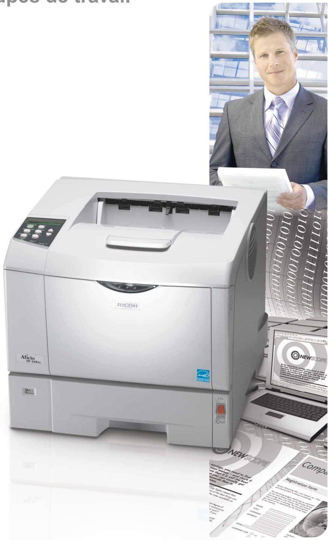 RICOH AFICIO SP 4100NL - Impression ultra-performante et économique pour les groupes de travail - 1