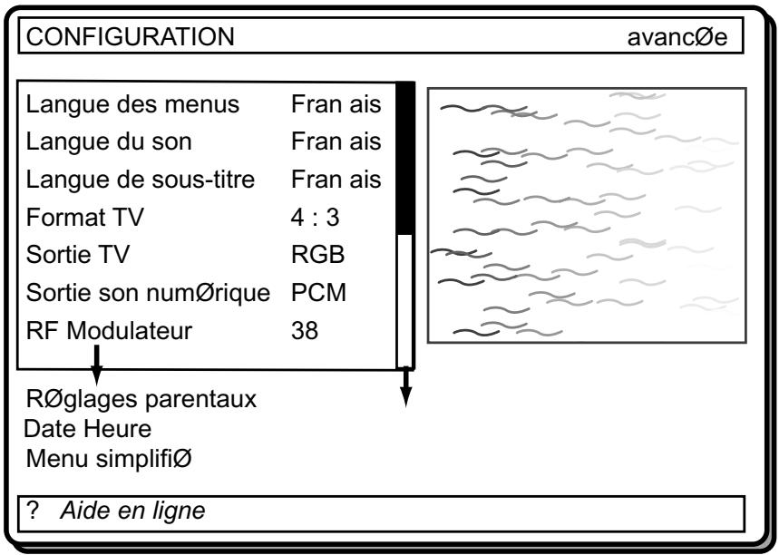 WORLDSAT IMPÉRIAL 300 MKII - MENU Configuration avancee / SIMPLE: - 1