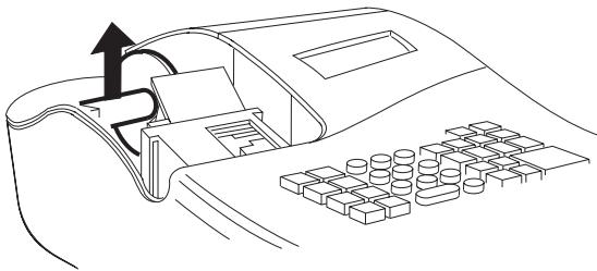 OLIVETTI ECR 5000 - Installation et remplacement des piles - 2