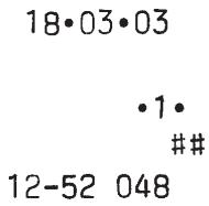 OLIVETTI ECR 5000 - Ticket vide - 1