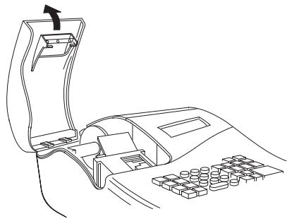 OLIVETTI ECR 5000 - Installation et remplacement des piles - 1