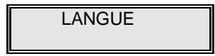 OLIVETTI OFX 1000 - SCHEMA OPERATIONNEL ET SIGNIFICATION DU SOUS-MENU : LANGUAGE - 1