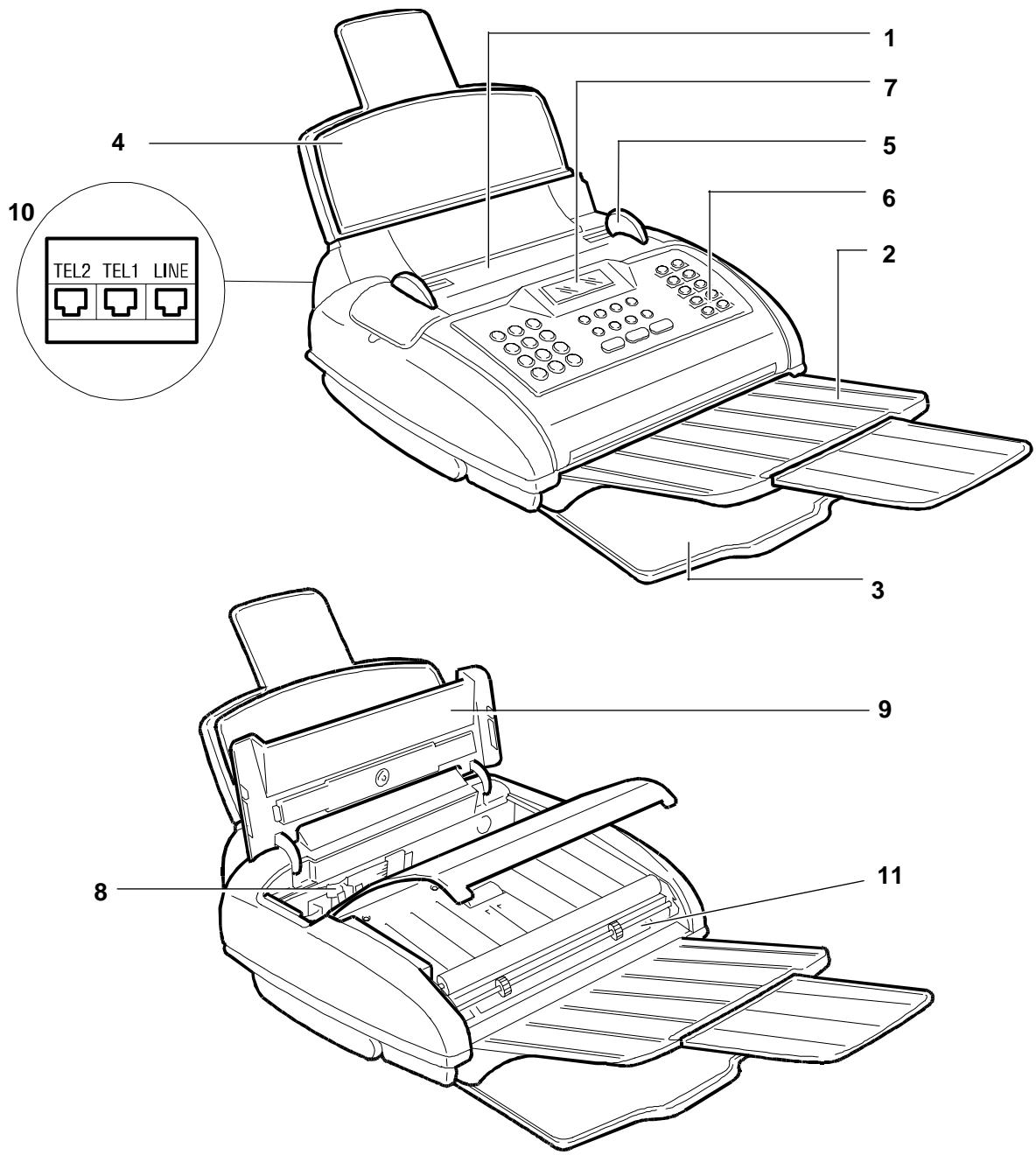OLIVETTI OFX 1000 - COMPOSANTS - 1