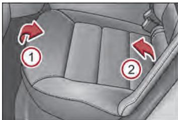 SKODA OCTAVIA - Pliage en avant des sièges AR - 1
