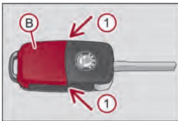 SKODA OCTAVIA - Changement de la pile dans la clé à radiocommande - 1