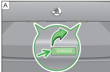 SKODA RAPID - Remplacement de l'ampoule de l'éclairage de la plaque d'immatriculation - 1