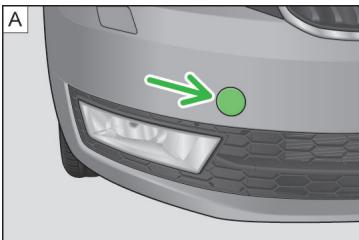 SKODA RAPID - Oeillet de remorquage à l'avant - 1