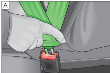 SKODA RAPID - Bouclage et débouclage des ceintures de sécurité - 1