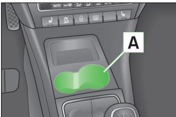 SKODA RAPID - Porte-gobelets dans la console centrale avant - 1
