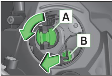 SKODA RAPID - Remplacement des ampoules pour les feux de route, de jour et de position - 1