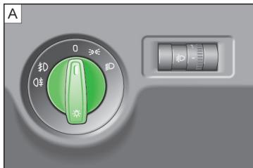 SKODA RAPID - Allumer etendir éclairage - 1