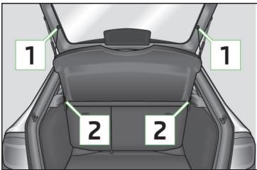 SKODA RAPID - Tablette du coffre à bagages - 1
