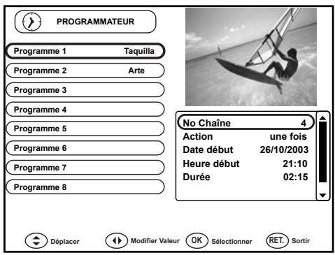 WORLDSAT IMPÉRIAL 300 SL NG3-E - Menu PROGRAMMATEUR - 1