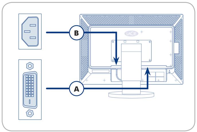 LACIE 730 EASYHOOD LOGICIEL DE CALIBRATION COLORIMÈTRE - Connexion du moniteur à l'ordinateur - 2