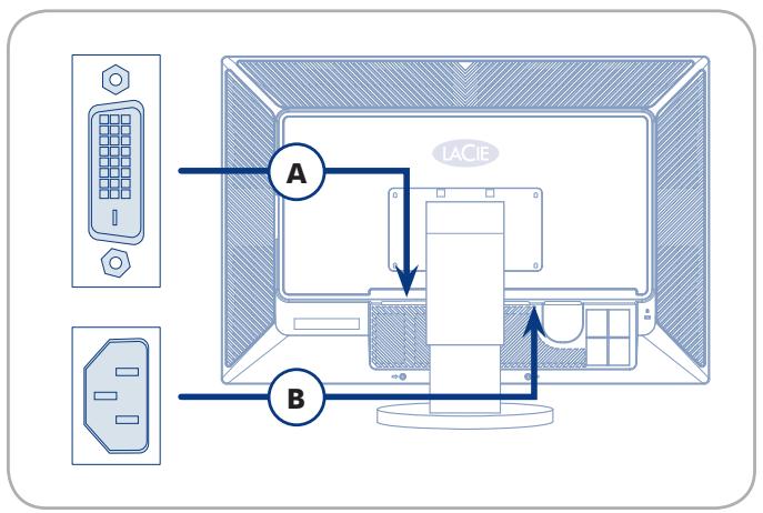 LACIE 730 EASYHOOD LOGICIEL DE CALIBRATION COLORIMÈTRE - Connexion du moniteur à l'ordinateur - 1