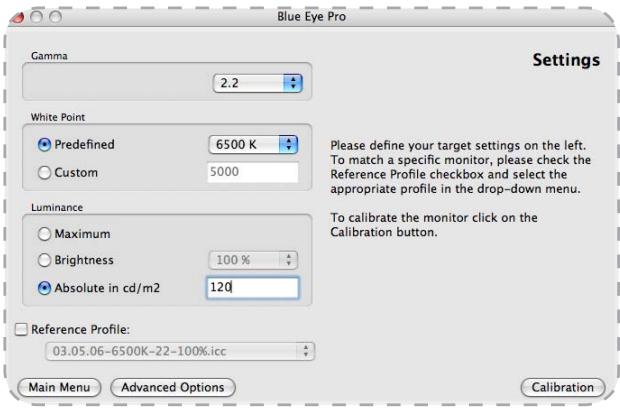 LACIE 730 EASYHOOD LOGICIEL DE CALIBRATION COLORIMÈTRE - Définition des valeurs de calibrage du moniteur LaCie 300/500 Series - 1