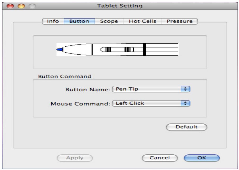 GENIUS MOUSEPEN I608 - Sélectionnez « button » (bouton) pour personnaliser les boutons de l'appareil. - 1