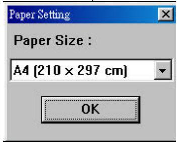 GENIUS MOUSEPEN I608 - Sélectionner la taille du papier - 1