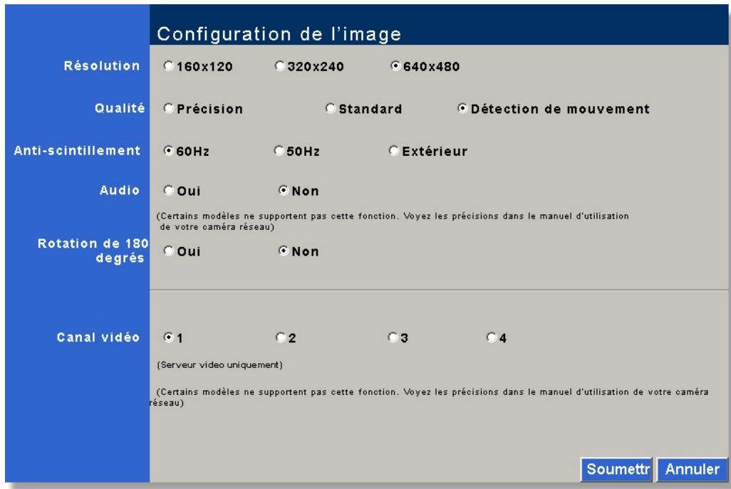 PLUSTEK IPCAM P1000 - Configuration de l'image - 1