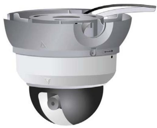 PLUSTEK IPCAM P1000 - Montage sur un plafond plat - 3