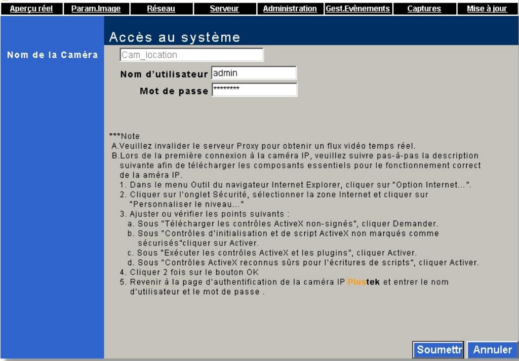 PLUSTEK IPCAM P1000 - Symptôme: - 2