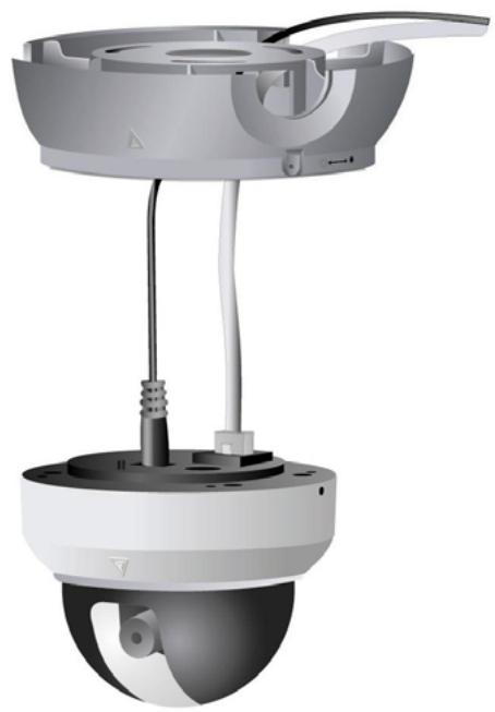 PLUSTEK IPCAM P1000 - Montage sur un plafond plat - 2