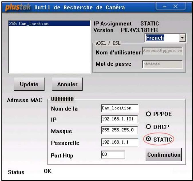 PLUSTEK IPCAM P1000 - Utilisation de la caméra réseau dans un système dynamique - 2