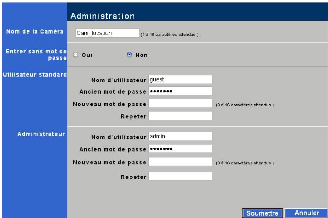 PLUSTEK IPCAM P1000 - Administration - 1