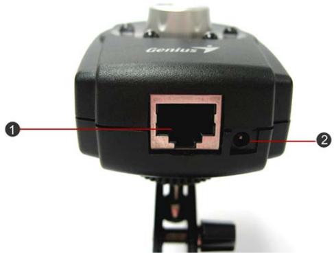 GENIUS IPCAM SECURE 300R - Connecteur pour câble réseau - 1