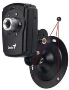 GENIUS IPCAM SECURE 300R - Orifice de fixation - 1