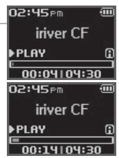 IRIVER N11 - I Avance rapide / Retour rapide - 2
