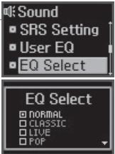 IRIVER N11 - I Reglage des fonctions du menu I - 2