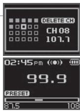 IRIVER N11 - I Suppression d'un canal radio FM I - 4