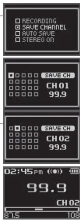 IRIVER N11 - I Mémorisation manuelle d'une fréquence radio FM I - 4