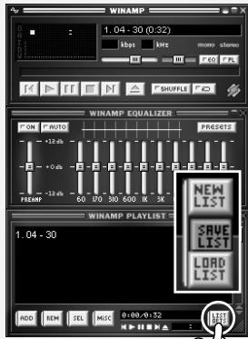 IRIVER IMP-1100 - Comment utiliser la Playlist Winamp - 1