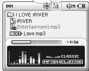 IRIVER IMP-1100 - Répétition d'intervalle - 7
