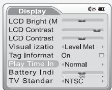 IRIVER IMP-1100 - Play Time Info - 1