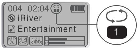 IRIVER IMP-900 - Régler le Mode Playback - 1