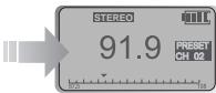 IRIVER IMP-900 - Selectionner une station à l'aide du Mode PRESET - 4