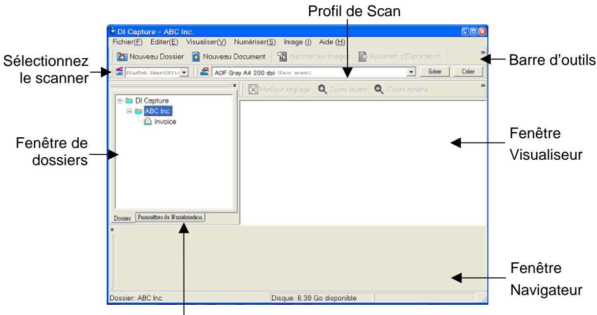 PLUSTEK SMARTOFFICE PL3000 - Scanner depuis le Programme de Capture Plustek DI - 1