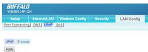 BUFFALO WBMR-HP-GN : AIRSTATION™ HIGHPOWER ADSL MODEM ROUTER - UPnP - 1