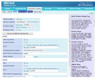 BUFFALO WBMR-HP-GN : AIRSTATION™ HIGHPOWER ADSL MODEM ROUTER - Basic - 1