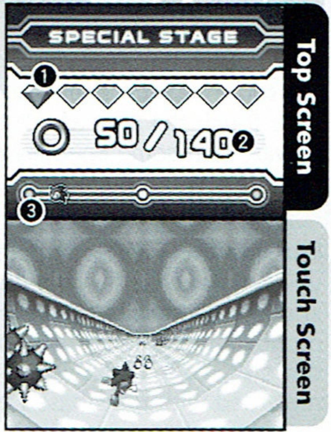 GAMES NINTENDO DS SONIC RUSH - - Special Stage Screen - 1